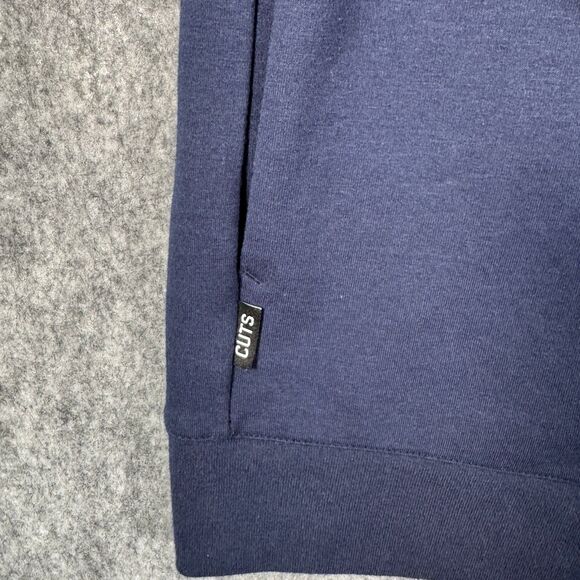 Cuts Bomber Jacket Mens Size XL Blue The Friday Projects Midweight Office Casual - Picture 3 of 12